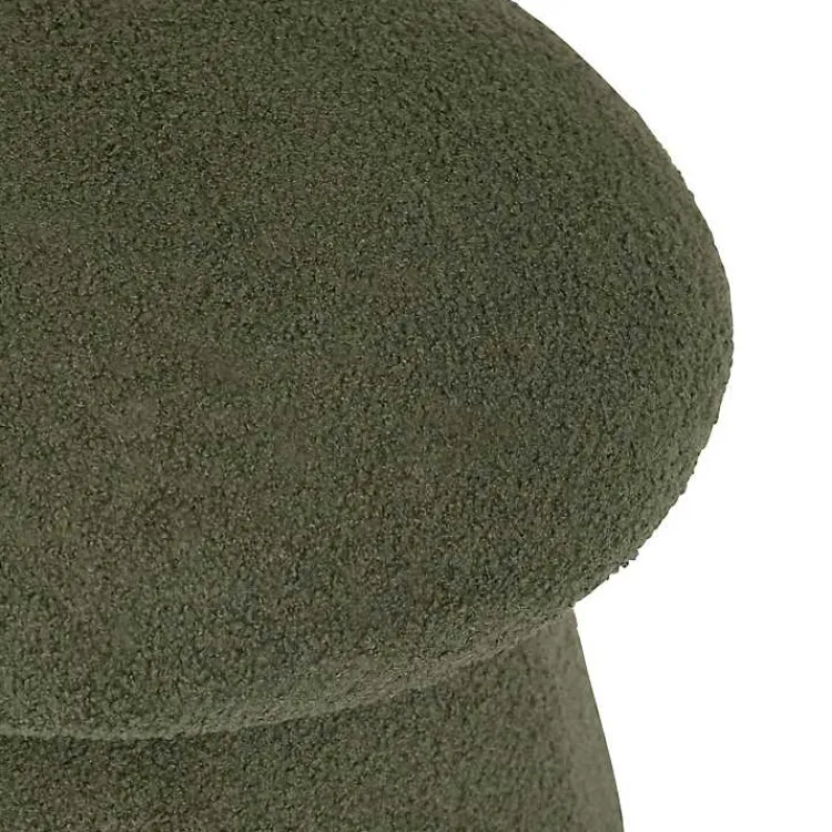 Kirklands Home Drak Boucle Mushroom Storage Ottoman Green Online