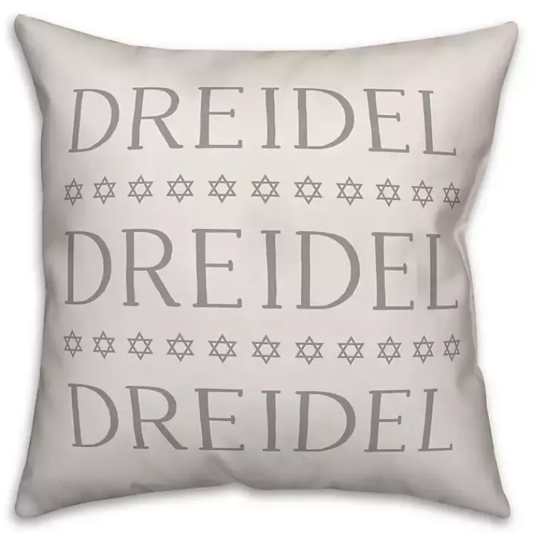 Hanukkah Decorations>Kirklands Home Dreidel Dreidel Dreidel Pillow
