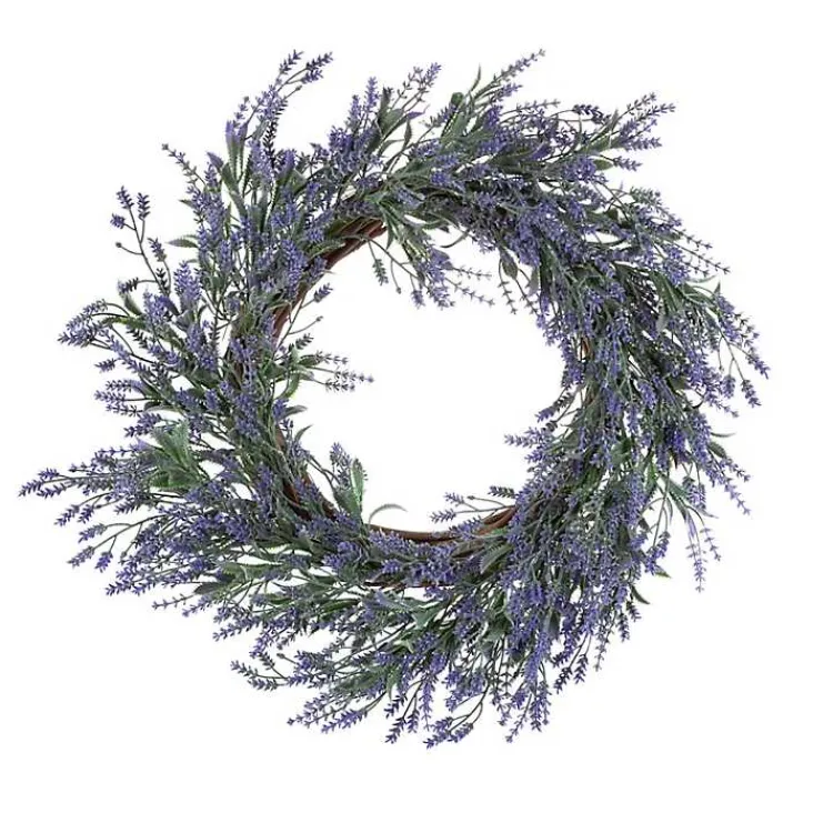 Wreaths>Kirklands Home Dried Lavender Stems Wreath Purple