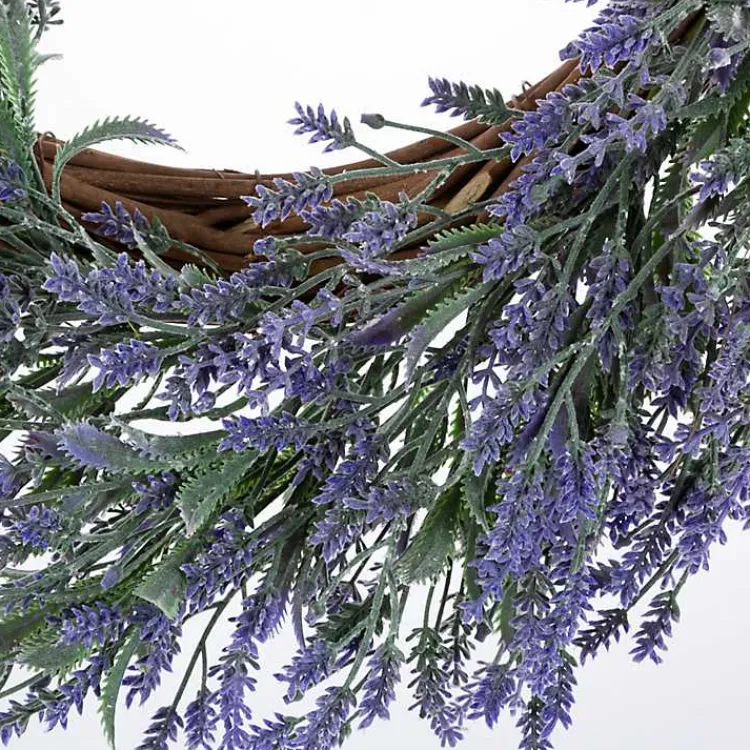 Wreaths>Kirklands Home Dried Lavender Stems Wreath Purple