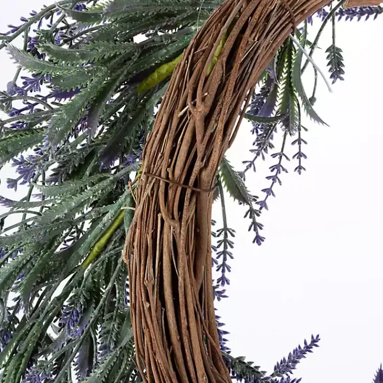 Wreaths>Kirklands Home Dried Lavender Stems Wreath Purple