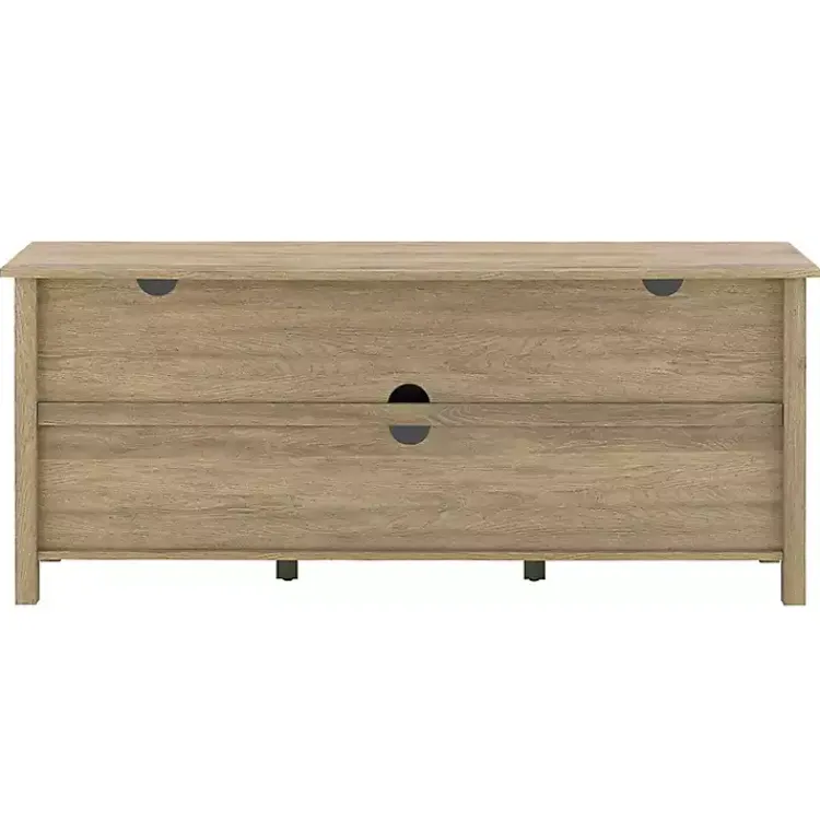 Kirklands Home Driftwood Slatted Sides Media Cabinet Gray Sale
