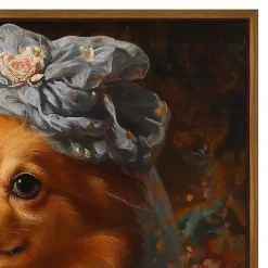 Kirklands Home Duchess Daphne Daintypaws Framed Art Print Multi New