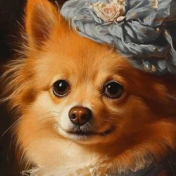 Kirklands Home Duchess Daphne Daintypaws Framed Art Print Multi New