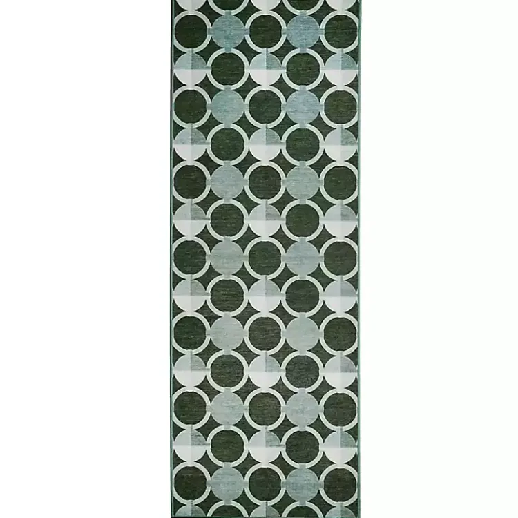 Kirklands Home Dula Sage Green Washable Runner, 2x7 Outlet