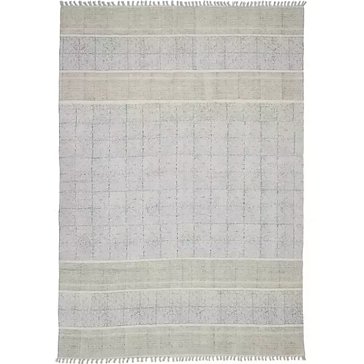 Kirklands Home Dune Stone Geometric Area Rug, 7x10 Blue Best