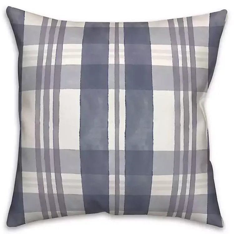 Pillows>Kirklands Home Dusty Blue Plaid Harvest Throw Pillow