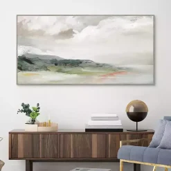 Kirklands Home Earth and Clouds Abstract Framed Wall Art Outlet