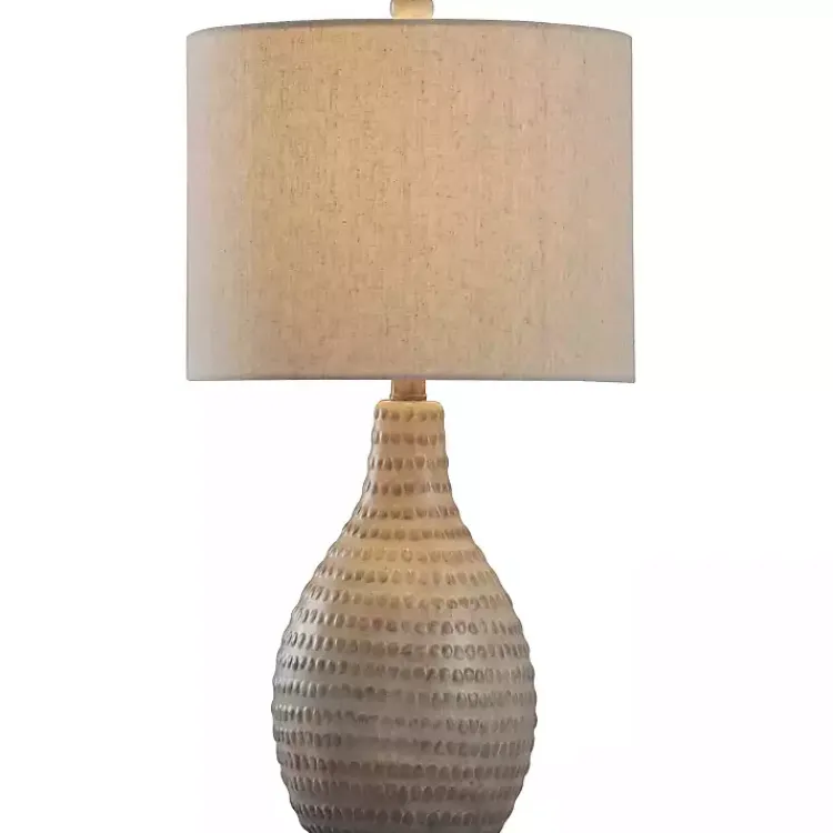 Kirklands Home Earth Tone Oak Table Lamp Gray Online
