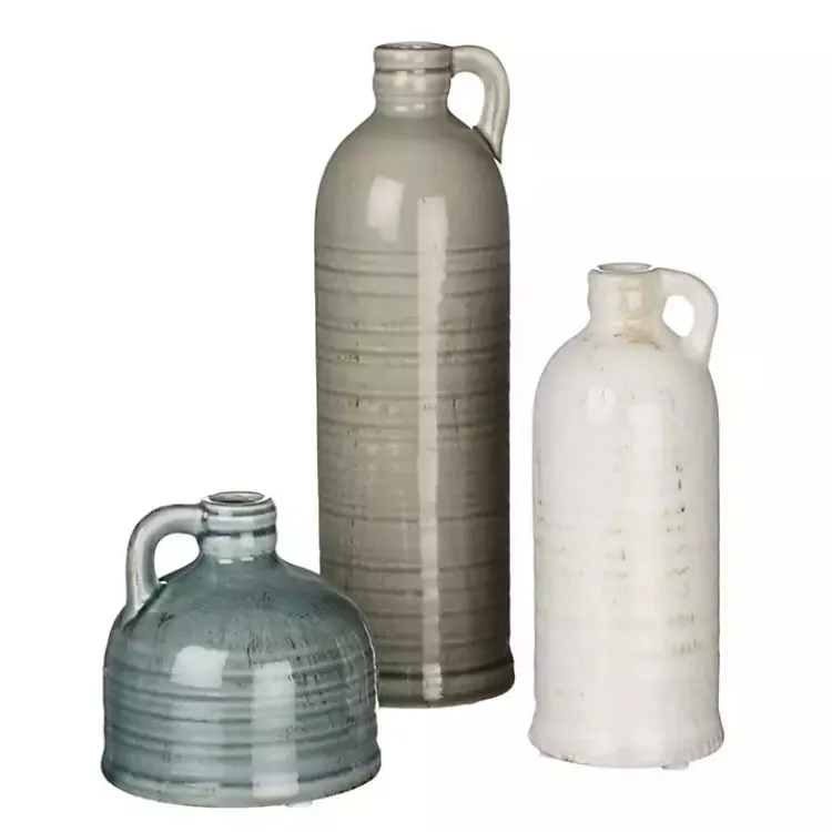 Vases>Kirklands Home Earth Tones Jug Vases, Set of 3