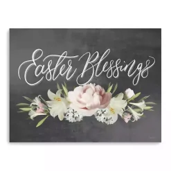 Easter Decorations>Kirklands Home Easter Blessings Floral Chalk Canvas Art Print
