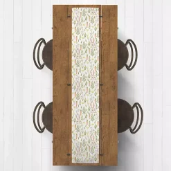 Easter Decorations>Kirklands Home Easter Bunnies and Carrots Table Runner, 72 in.