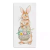 Easter Decorations>Kirklands Home Easter Bunny's Basket Canvas Art Print