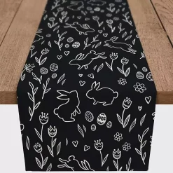 Easter Decorations>Kirklands Home Easter Chalk Outline Table Runner, 72 in.