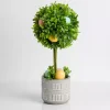 Easter Decorations>Kirklands Home Easter Egg Boxwood Topiary