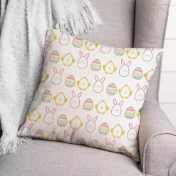 Easter Decorations>Kirklands Home Easter Egg Icons Outdoor Pillow