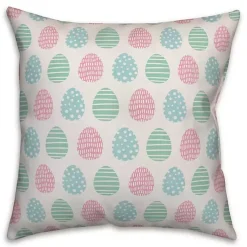 Easter Decorations>Kirklands Home Easter Eggs Pattern Pillow Multi