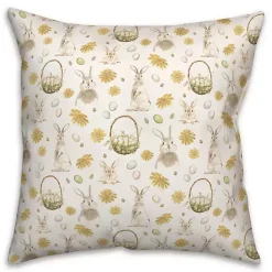 Easter Decorations>Kirklands Home Easter Greetings Bunny Pillow