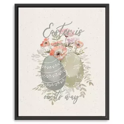 Easter Decorations>Kirklands Home Easter Is On Its Way Framed Canvas Art Print Multi