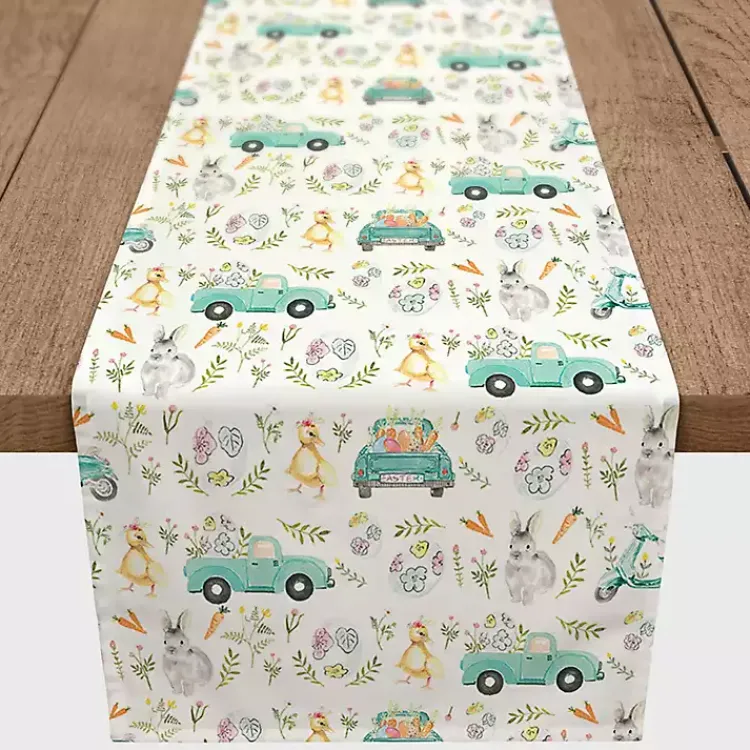 Easter Decorations>Kirklands Home Easter Pickup Truck Table Runner, 90 in.