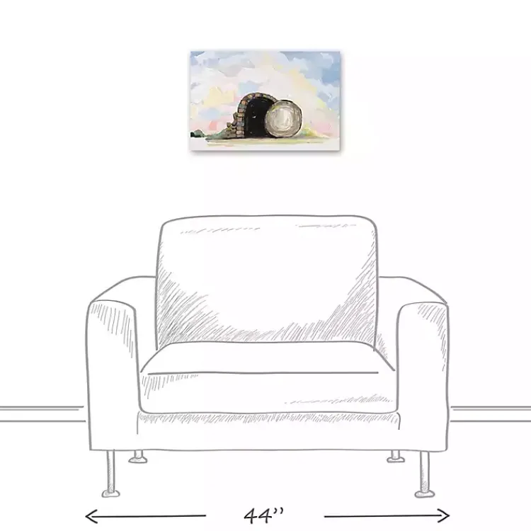 Easter Decorations>Kirklands Home Easter Tomb Painterly Canvas Wall Art