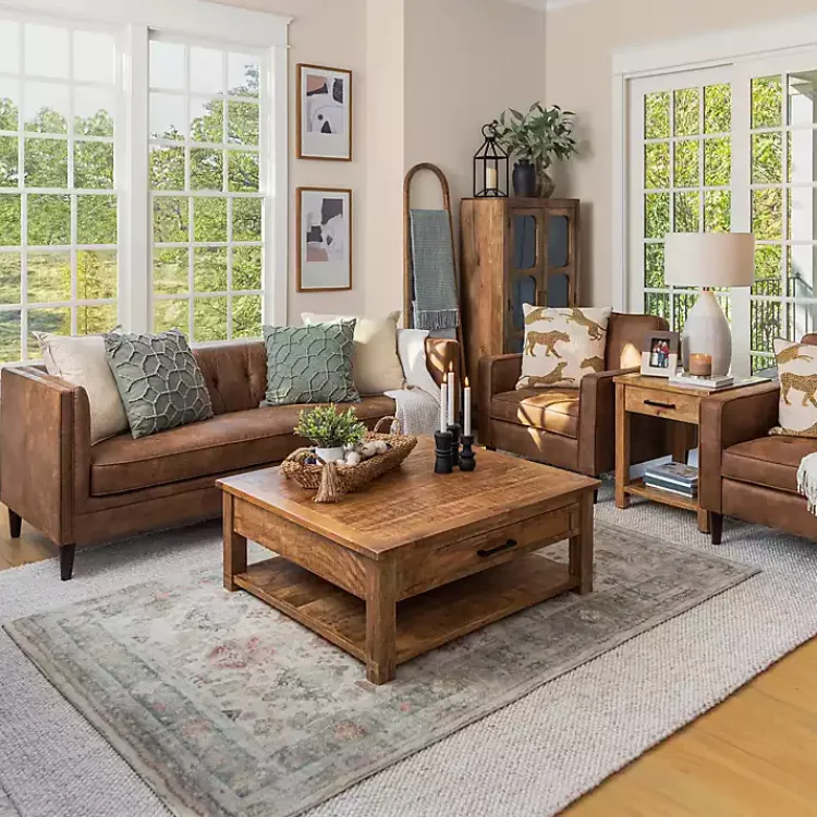 Kirklands Home Easton Mango Wood Coffee Table Brown Online