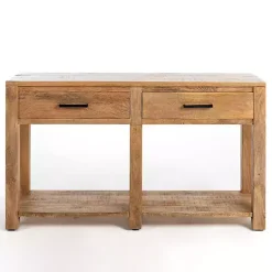 Kirklands Home Easton Mango Wood Console Table Brown Discount
