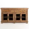 Kirklands Home Easton Mango Wood 4-Door Cabinet Discount