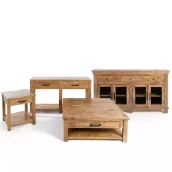 Kirklands Home Easton Mango Wood 4-Door Cabinet Discount