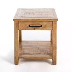 Kirklands Home Easton Mango Wood Side Table Brown Online