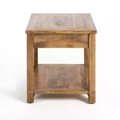Kirklands Home Easton Mango Wood Side Table Brown Online