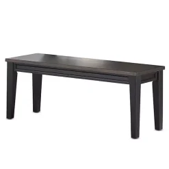Kirklands Home Ebony and Driftwood Two-Tone Bench Black Best