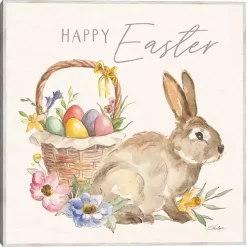Easter Decorations>Kirklands Home Eggs In Spring Basket Easter Canvas Wall Art