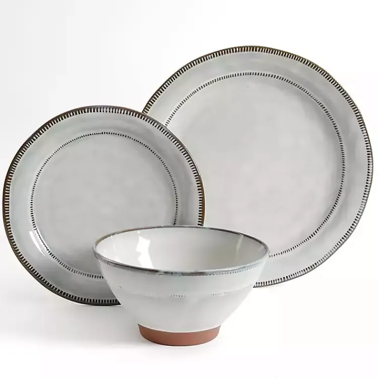 Kirklands Home Eggshell Glazed Round 12-pc. Dinnerware Set Online