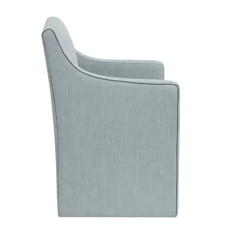 Kirklands Home Elaine Upholstered Skirted Dining Chair Blue Sale