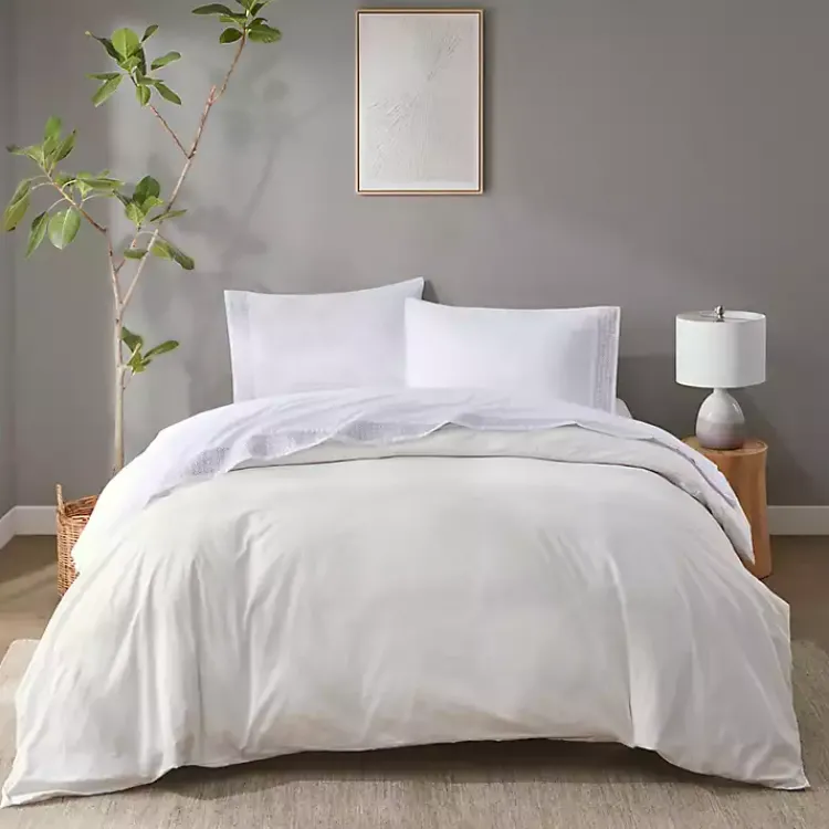 Kirklands Home Elegant Geo Hem Microfiber 4-pc. Full Sheet Set Discount