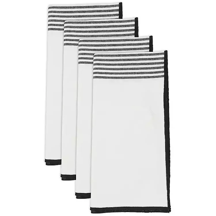 Kirklands Home Elegant Stripe Napkins, Set of 4 Clearance