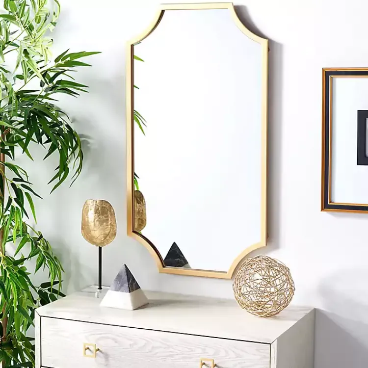 Kirklands Home Elenin Gold Scalloped Wall Mirror Discount