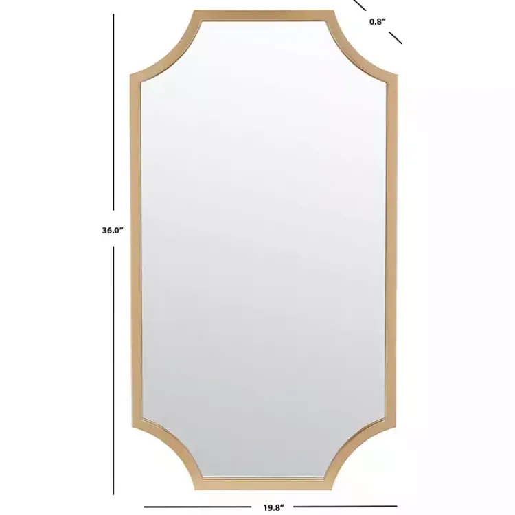 Kirklands Home Elenin Gold Scalloped Wall Mirror Discount