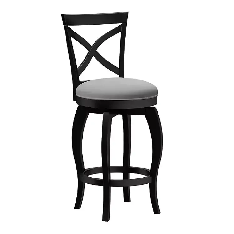 Kirklands Home Ellendale Black Swivel Counter Stool Outlet