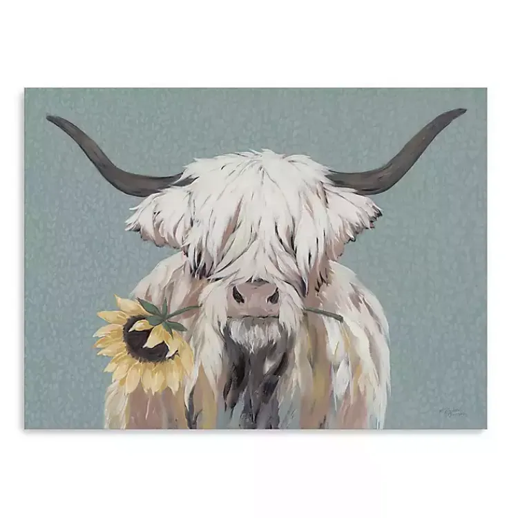 Kirklands Home Ellie with a Sunflower Canvas Art Print, 24x18 in. Discount