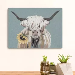 Kirklands Home Ellie with a Sunflower Canvas Art Print, 24x18 in. Discount