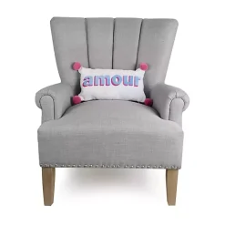 Pillows>Kirklands Home Embroidered Amour Pom Pom Throw Pillow