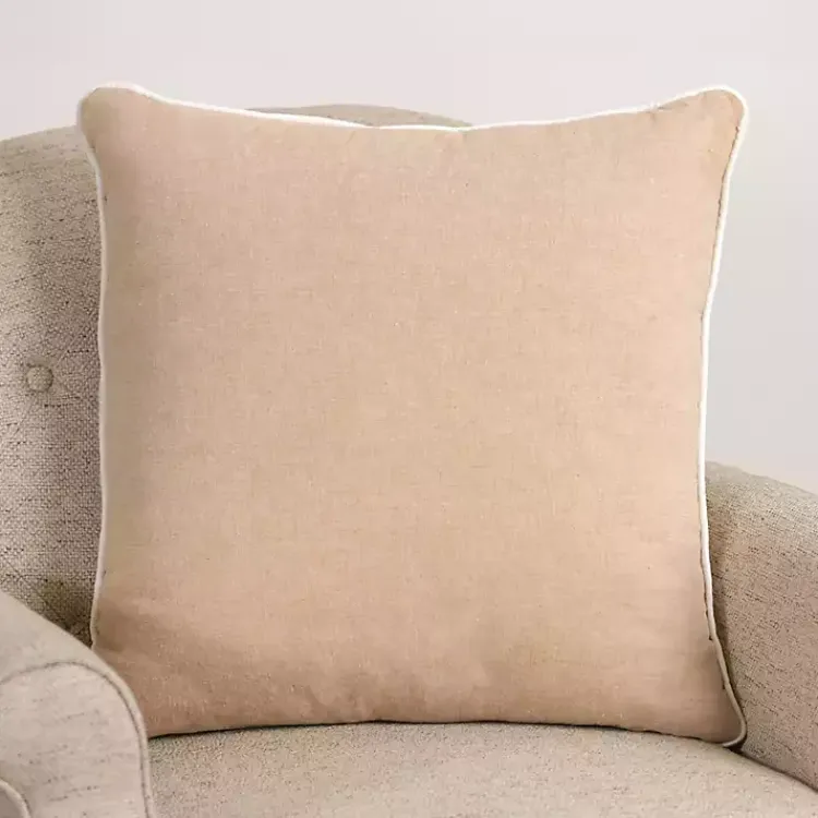Pillows>Kirklands Home Embroidered Crab Chambray Pillow