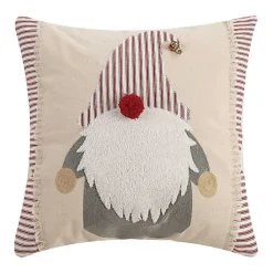 Christmas Pillows>Kirklands Home Embroidered Gnome Pillow