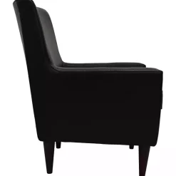 Kirklands Home Emma Faux Leather Accent Chair Black Online