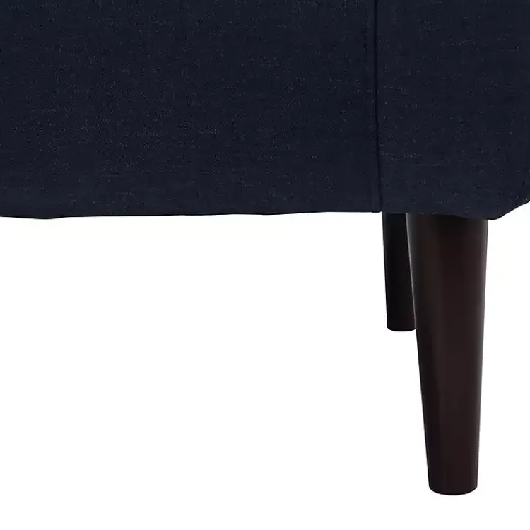 Kirklands Home Emma Navy Upholstered Accent Chair Blue Sale