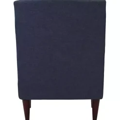 Kirklands Home Emma Navy Upholstered Accent Chair Blue Sale