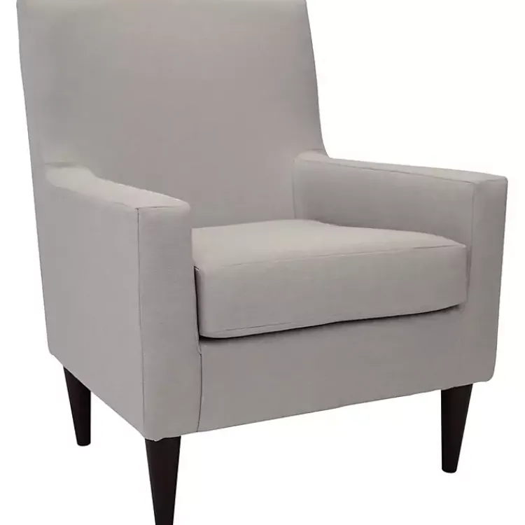 Kirklands Home Emma Oatmeal Upholstered Accent Chair Ivory Outlet