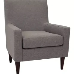 Kirklands Home Emma Quartz Upholstered Accent Chair Gray Outlet